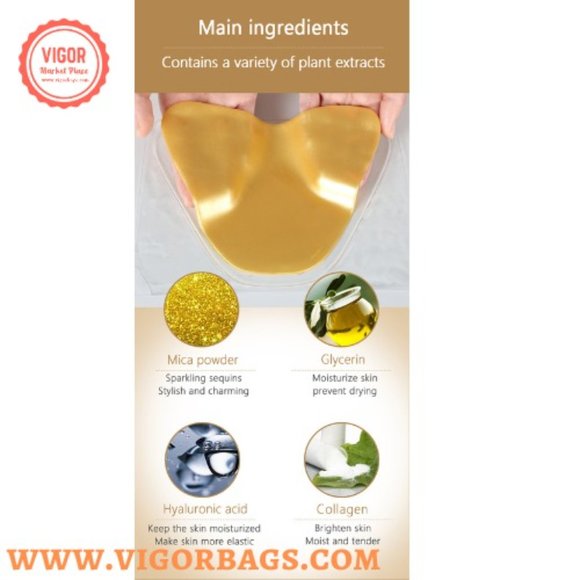 Hydrogel Gel Anti Wrinkle Gold Collagen Decollete Chest Pad - Picture 6 of 11